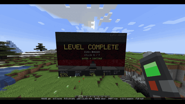 Gameplay of Doom on screen