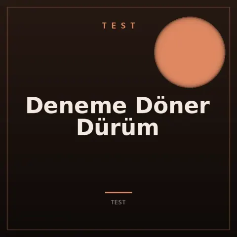 Deneme Döner Dürüm